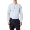Blue - Front - Burton Mens Easy-Iron Tailored Long-Sleeved Formal Shirt