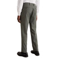 Khaki - Back - Burton Mens Fine Twill Slim Suit Trousers