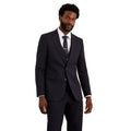 Navy - Front - Burton Mens Essential Slim Suit Jacket