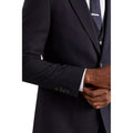 Navy - Side - Burton Mens Essential Slim Suit Jacket