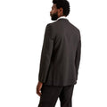 Charcoal - Back - Burton Mens Essential Single-Breasted Tailored Suit Jacket