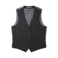 Charcoal - Front - Burton Mens Essential Slim Waistcoat