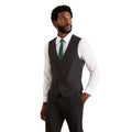 Charcoal - Side - Burton Mens Essential Slim Waistcoat