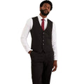 Black - Side - Burton Mens Essential Tailored Waistcoat