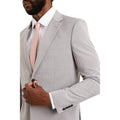 Light Grey - Side - Burton Mens Essential Skinny Suit Jacket