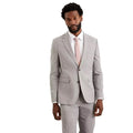 Light Grey - Front - Burton Mens Essential Skinny Suit Jacket