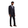 Navy - Side - Burton Mens Essential Plus Tailored Suit Jacket