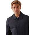 Navy - Side - Burton Mens Classic Trench Coat