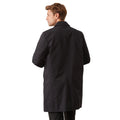 Black - Back - Burton Mens Classic Trench Coat