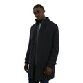 Navy - Front - Burton Mens Signature Funnel Neck Coat
