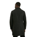Grey - Back - Burton Mens Wool Double-Breasted Coat