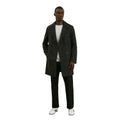 Grey - Side - Burton Mens Wool Double-Breasted Coat
