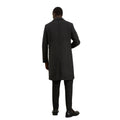 Black - Back - Burton Mens Wool Blend Single-Breasted Coat