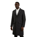 Black - Front - Burton Mens Wool Blend Single-Breasted Coat
