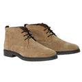 Taupe - Front - Burton Mens Richie Suede Lace Up Chukka Boots