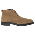 Taupe - Back - Burton Mens Richie Suede Lace Up Chukka Boots
