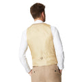 Neutral - Back - Burton Mens Tweed Waistcoat