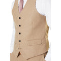 Neutral - Side - Burton Mens Tweed Waistcoat