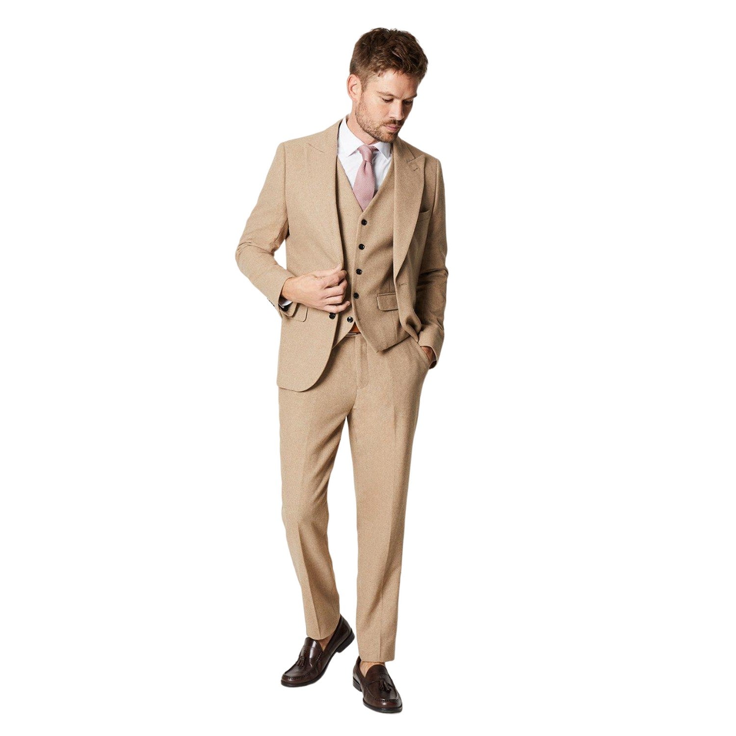 Neutral - Lifestyle - Burton Mens Tweed Waistcoat