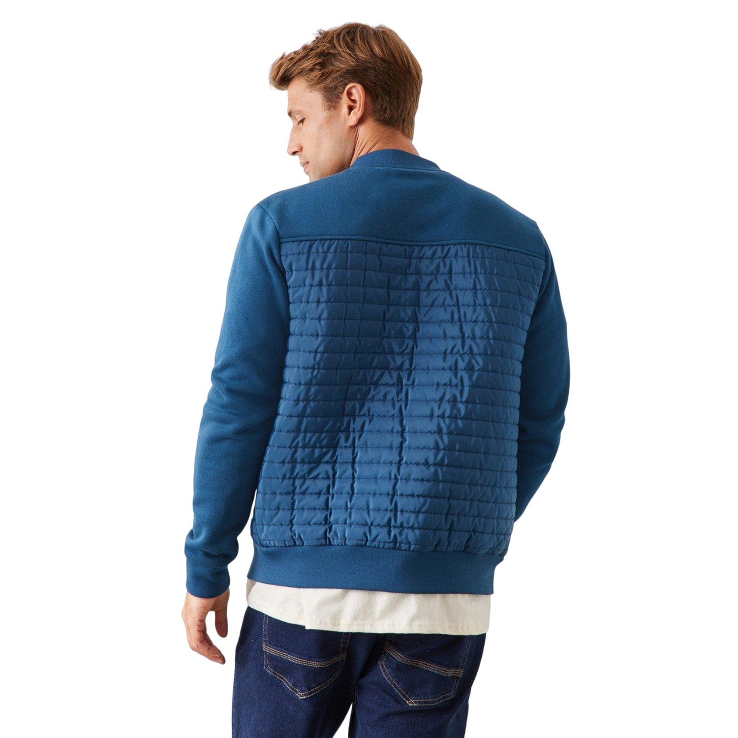 Steel - Back - Burton Mens Hybrid Bomber Jacket