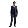 Navy - Lifestyle - Burton Mens Small Scale Check Tailored Suit Jacket