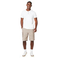 White - Side - Burton Mens Grandad Collar T-Shirt