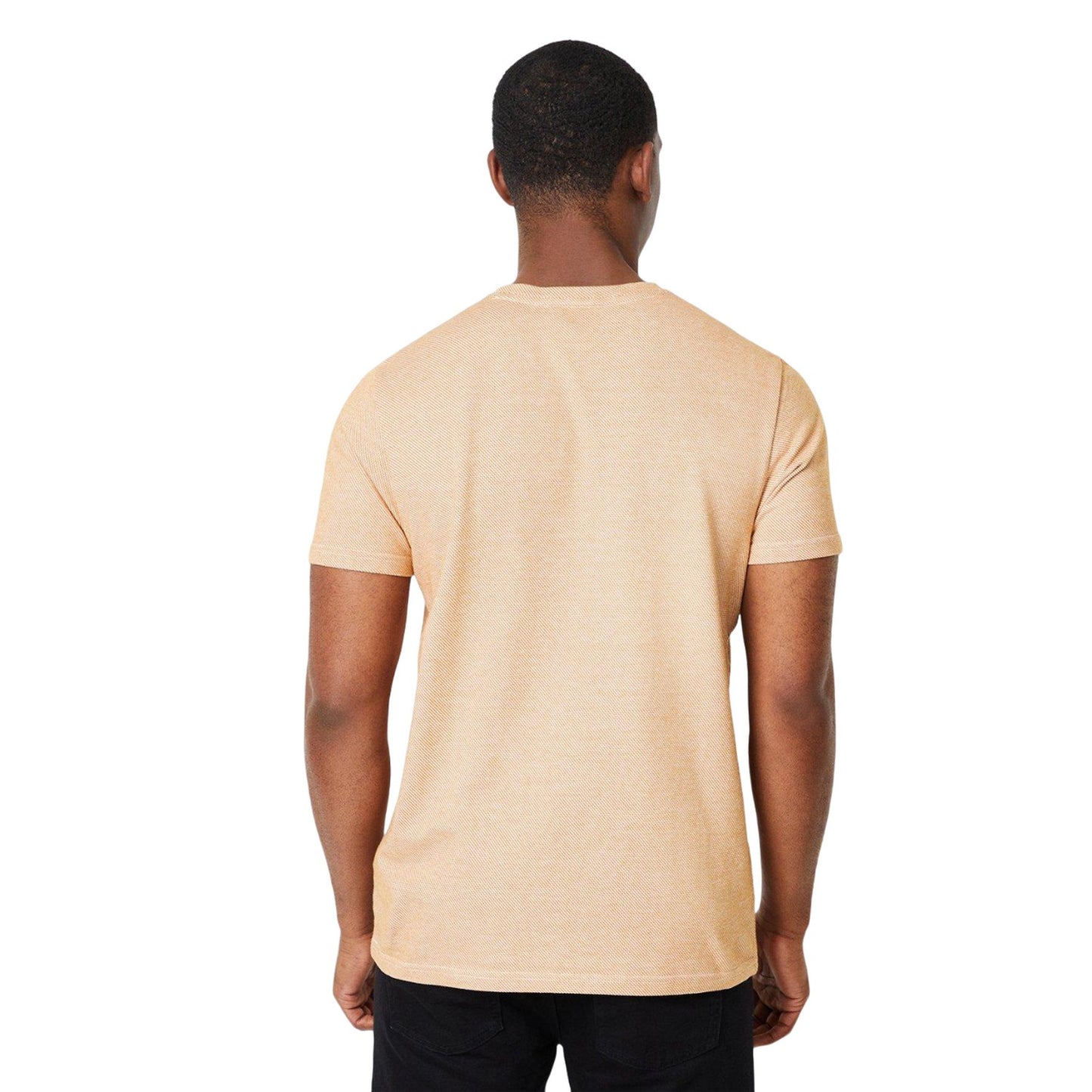 Gold - Back - Burton Mens Zig Zag Textured T-Shirt