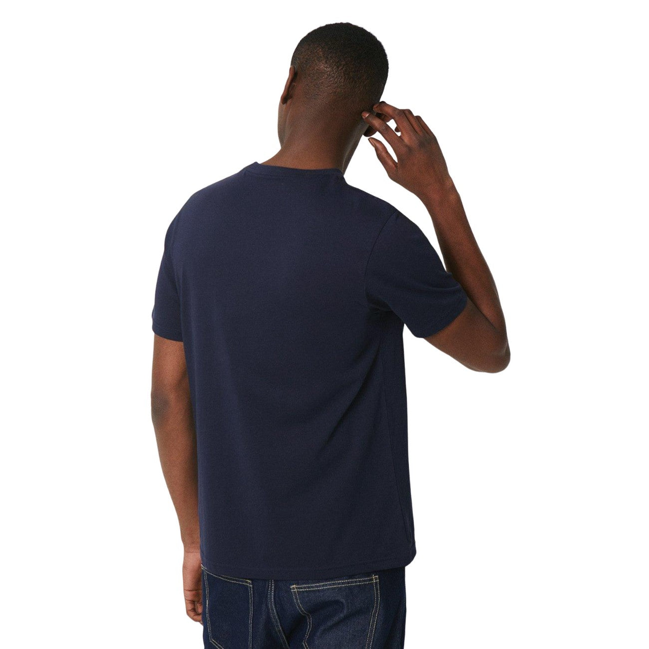 Navy - Back - Burton Mens Logo Crew Neck T-Shirt