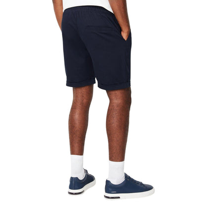 Navy - Back - Burton Mens Elasticated Waist Casual Shorts