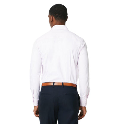 Pink - Back - Burton Mens Easy-Iron Skinny Long-Sleeved Formal Shirt