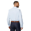 Blue - Back - Burton Mens Twill Slim Formal Shirt