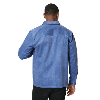 Blue - Back - Burton Mens Corduroy Long-Sleeved Overshirt