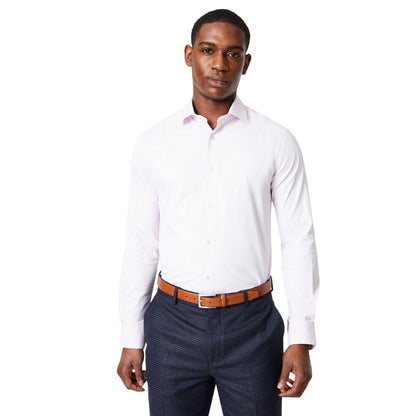 Pink - Front - Burton Mens Easy-Iron Plus And Tall Shirt
