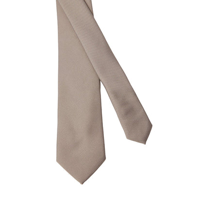 Mushroom - Back - Burton Mens Twill Slim Tie