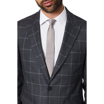 Mushroom - Side - Burton Mens Twill Slim Tie