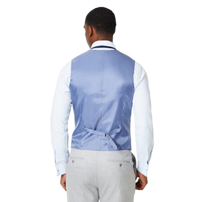 Neutral - Back - Burton Mens Tailored Waistcoat