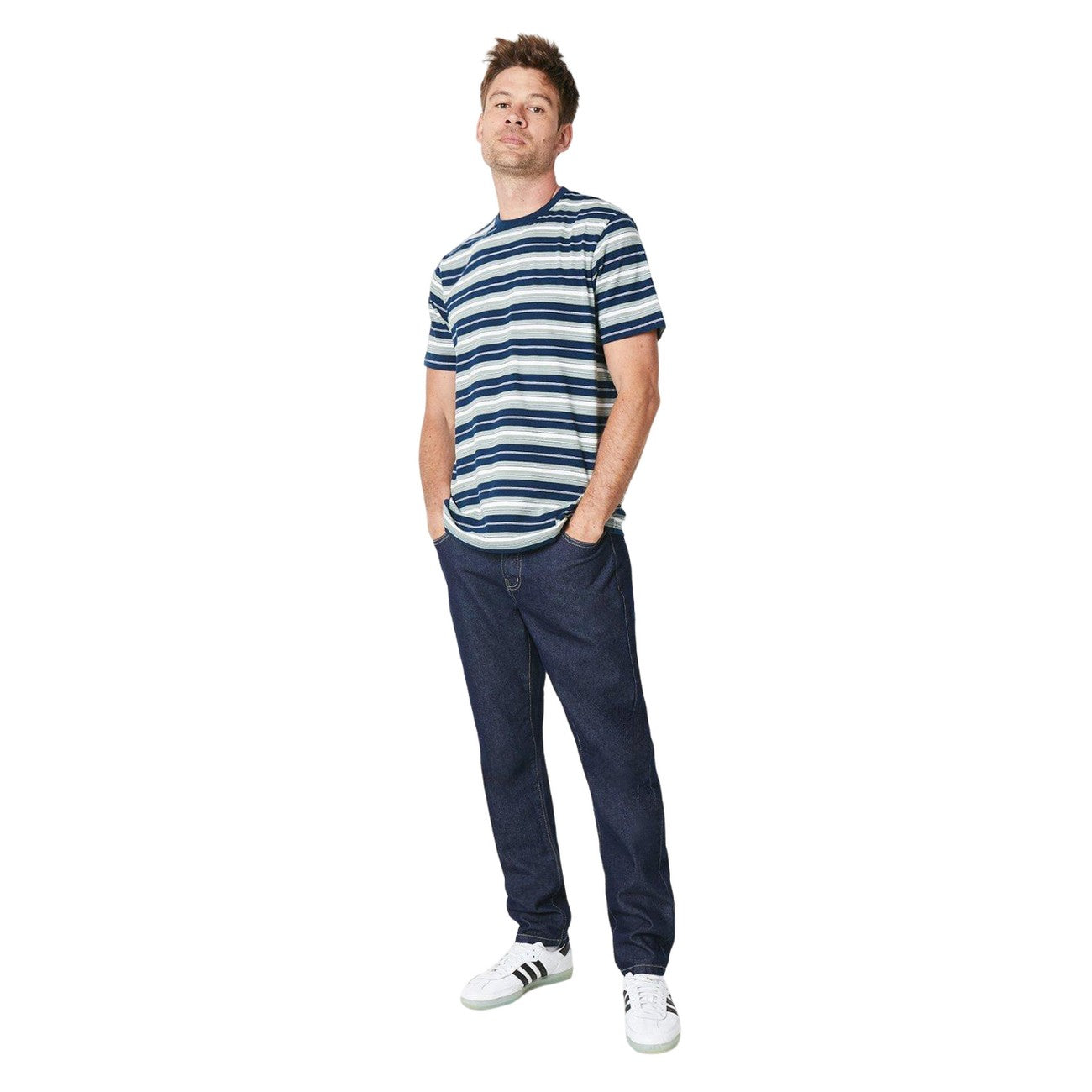 Navy - Lifestyle - Burton Mens Richard Stripe T-Shirt