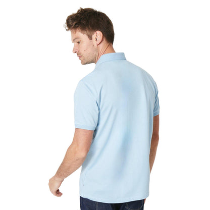 Light Blue - Back - Burton Mens Smart Birdseye Polo Shirt