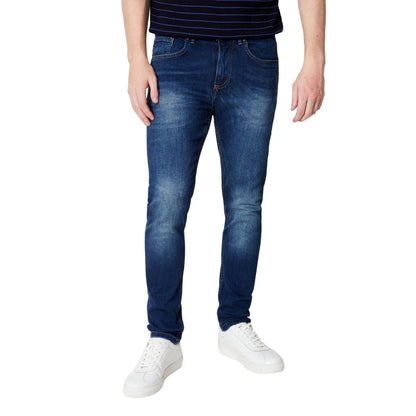 Mid Blue - Front - Burton Mens Skinny Jeans