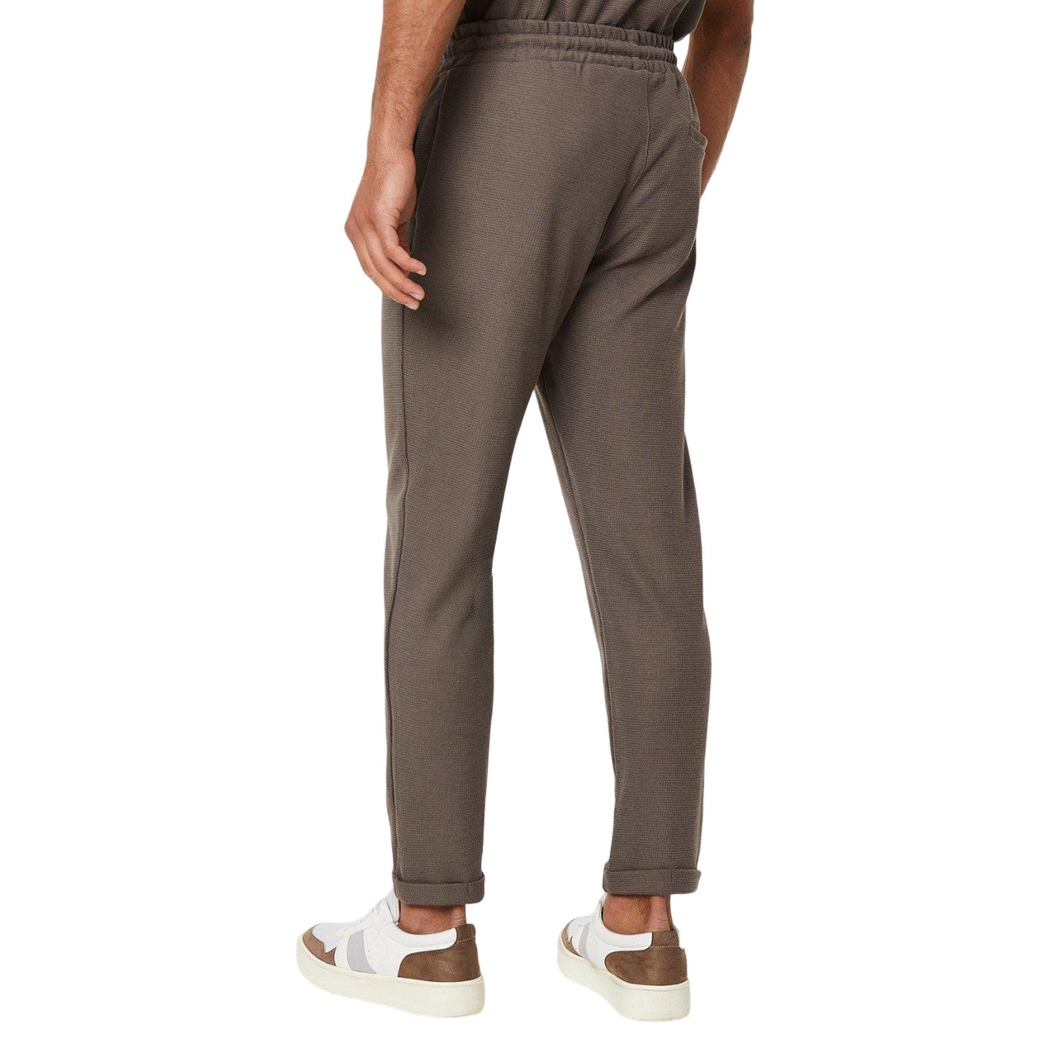 Brown - Back - Burton Mens Smart Jersey Jogging Bottoms