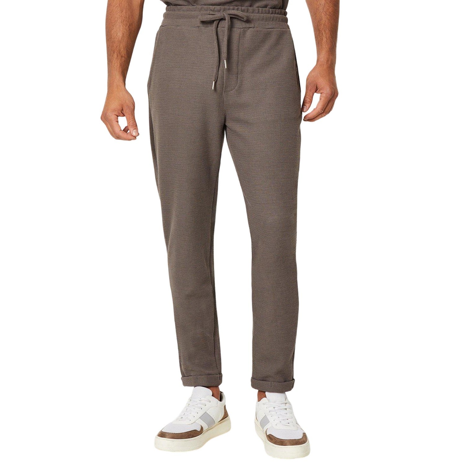 Brown - Front - Burton Mens Smart Jersey Jogging Bottoms