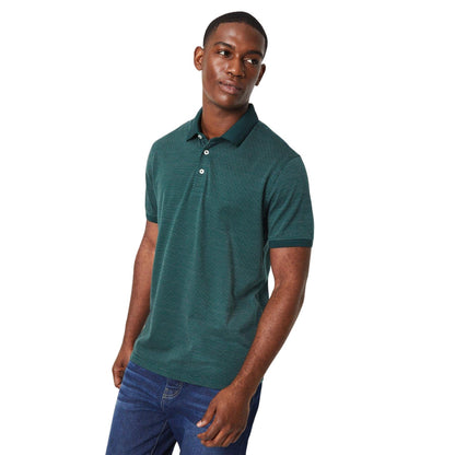 Dark Green - Front - Burton Mens Birdseye Polo Shirt