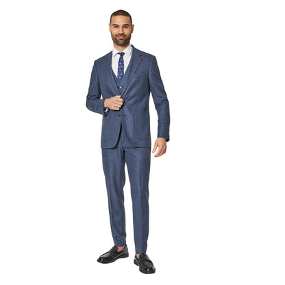 Navy - Lifestyle - Burton Mens Linen Effect Suit Jacket