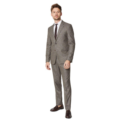 Brown - Lifestyle - Burton Mens Heritage Puppytooth Suit Jacket