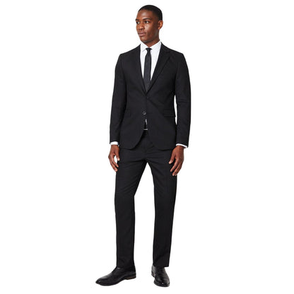 Black - Lifestyle - Burton Mens Herringbone Single-Breasted Suit Jacket