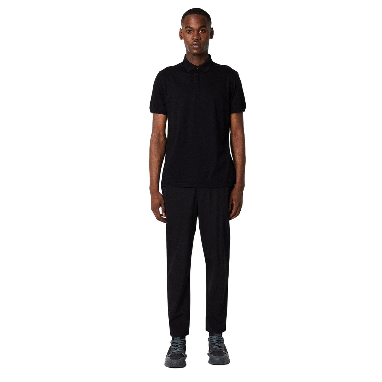 Black - Side - Burton Mens 1904 Mercerised Cotton Polo Shirt