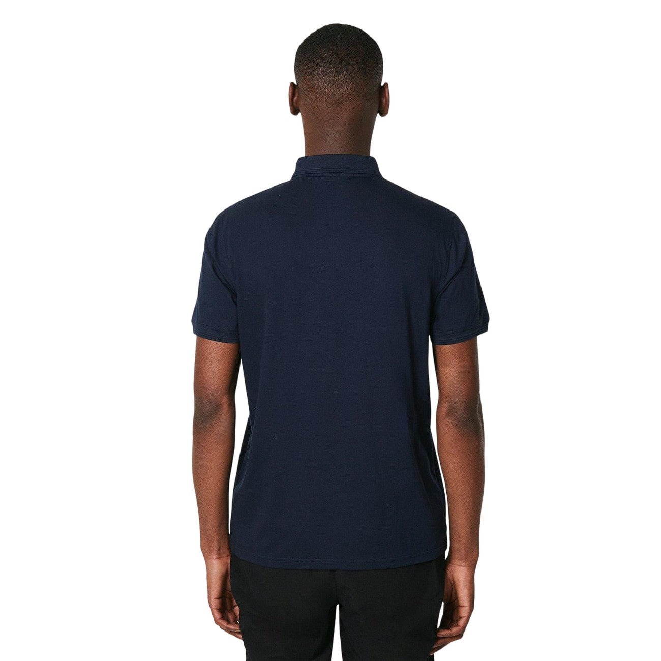 Navy - Back - Burton Mens 1904 Mercerised Cotton Polo Shirt