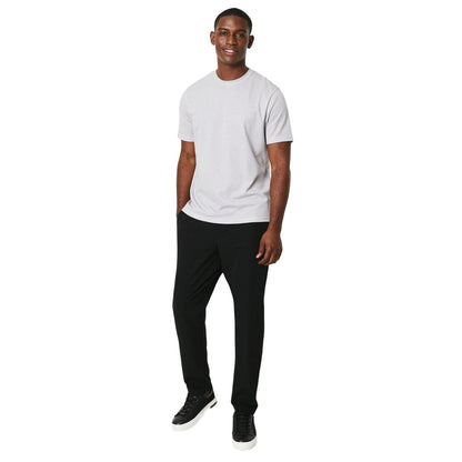 White - Side - Burton Mens Geometric Textured T-Shirt