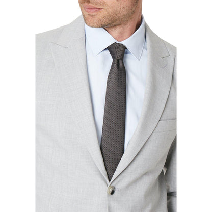 Dark Brown - Side - Burton Mens Dobby Tie
