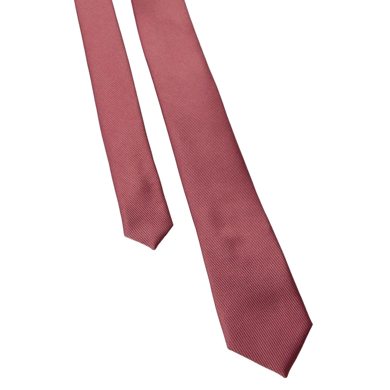 Dark Brown - Front - Burton Mens Dobby Tie